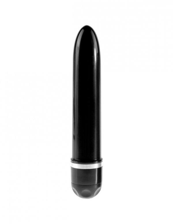 King Cock dildo z wibracjami - 7'' Vibrating Stiffy sztuczny penis (cielisty)