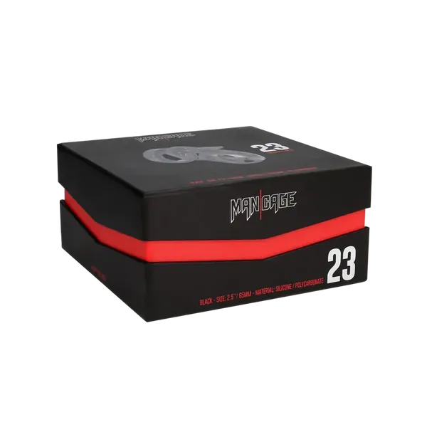 ManCage pas cnoty Model 23 Chastity Cage 6,5 cm Black (czarny)