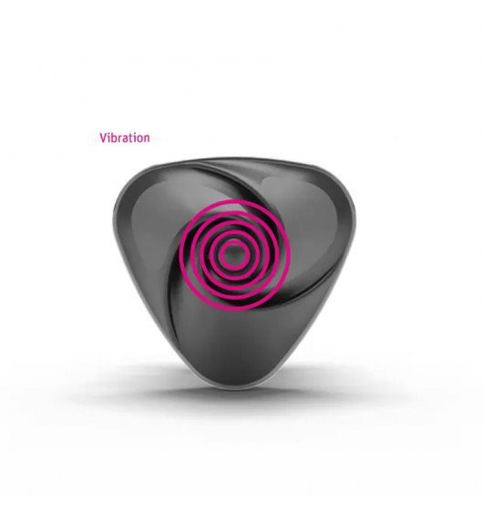 Mystim Heart's Desire eStim Lay-on Vibrator Black - masażer łechtaczki (czarny)