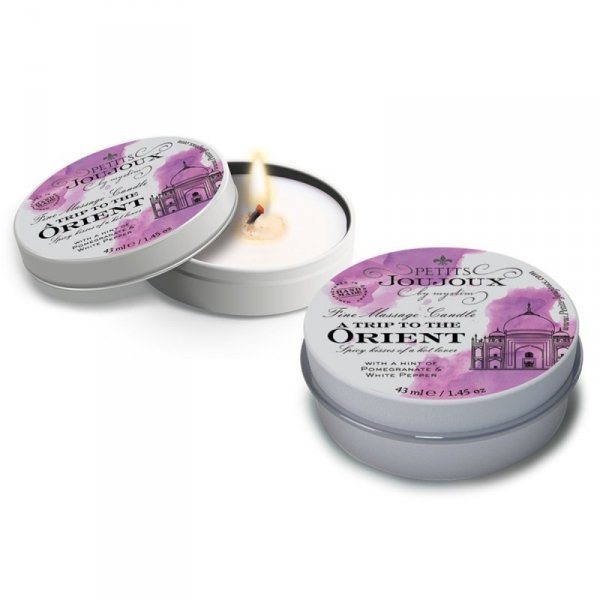 Petits Joujoux Fine Massage Candles A trip to the Orient (33 g) - świeca do masażu (owoc granatu i biały pieprz)