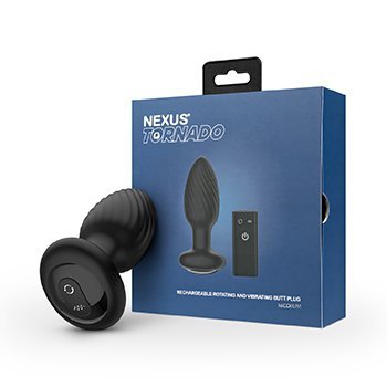 Nexus Korek Analny Tornado Butt Plug Medium Black - korek analny (czarny)