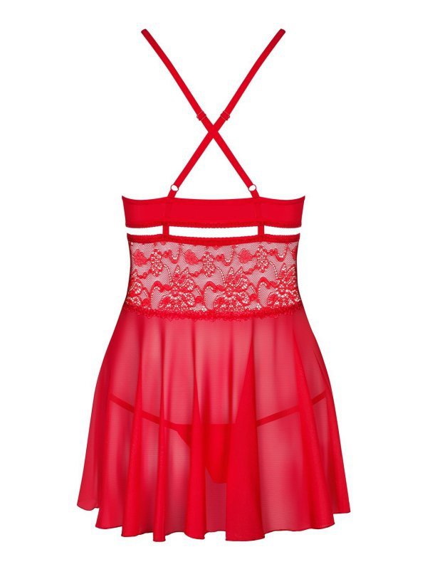 838-BAB-3 babydoll czerwony XXL