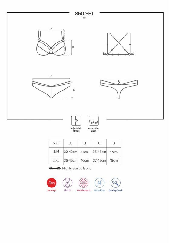 860-SET-2 komplet biały L/XL