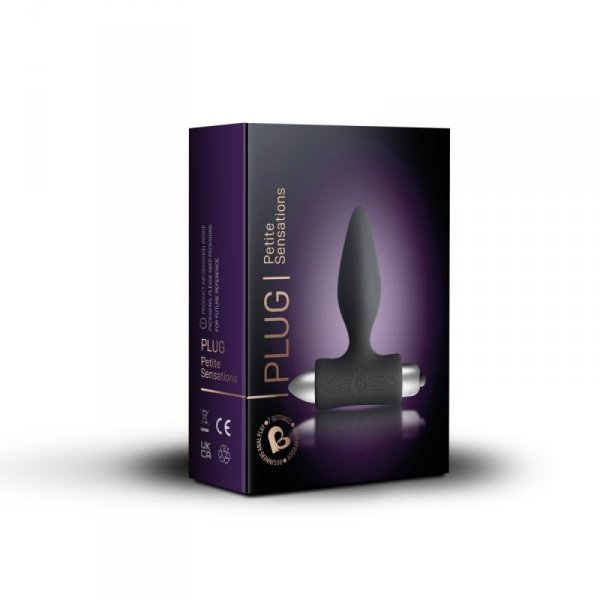 Rocks-Off wibrujący korek analny Petite Sensations Plug Black - korek analny (czarny) 