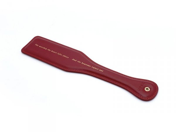 Zestaw czerwonych skórzanych akcesoriów Upko Leather Kinky Tools Set Red (czerwony)