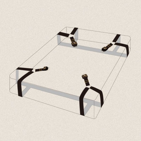Upko Bed Restraint Strap - zestaw pasów do krepowania (czarny)