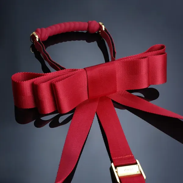 Upko uprząż Bowknot Hogtie Portable Bondage Gear (czerwony)