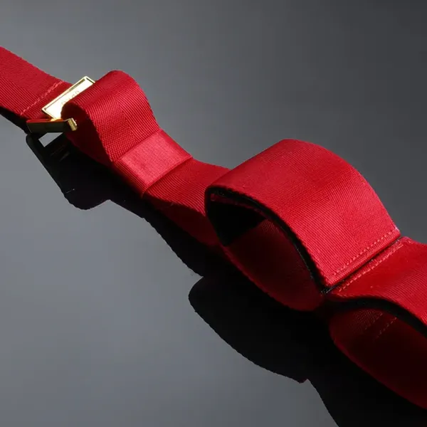 Upko uprząż Bowknot Hogtie Portable Bondage Gear (czerwony)