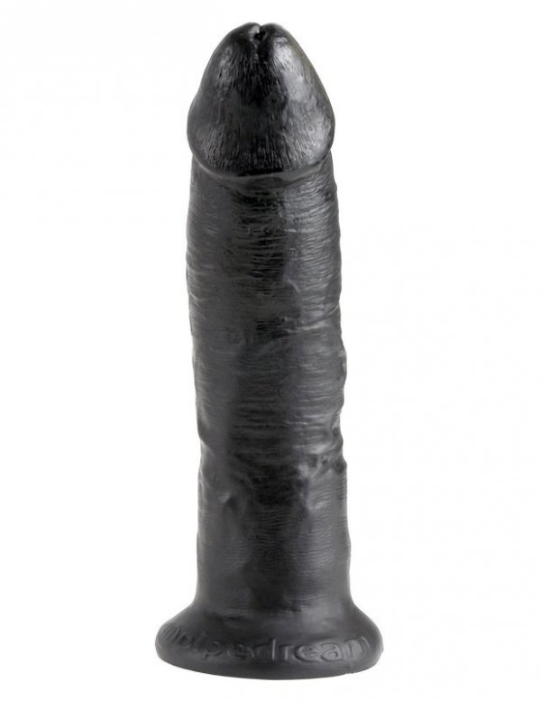 King Cock duże czarne dildo - 9'' Cock sztuczny penis (czarny)
