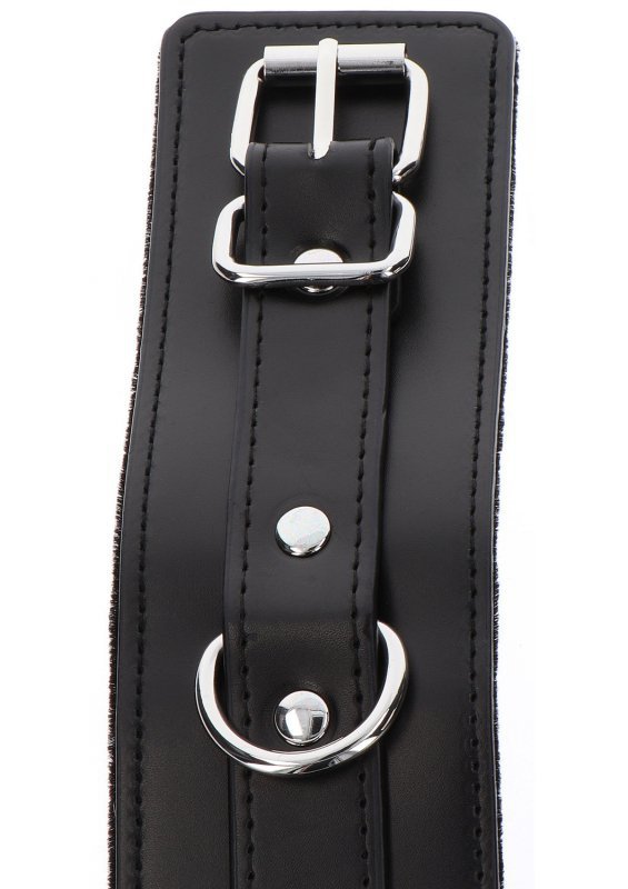 Czarne kajdanki na ręce z ekoskóry Taboom Wrist Cuffs Black