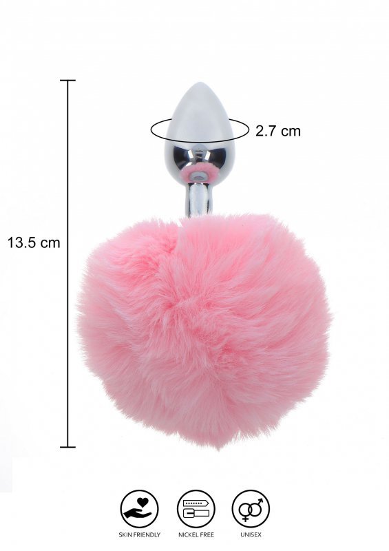 Taboom korek analny Bondage Essentials Bunnytail Buttplug - korek analny (różowy)