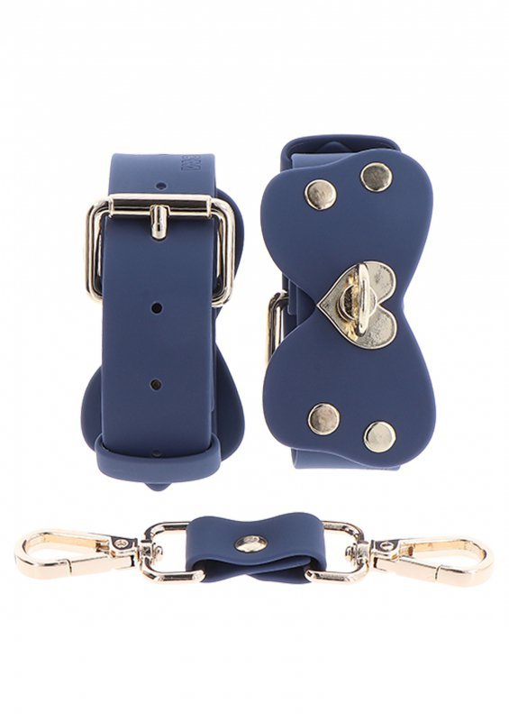 Taboom kajdanki na nadgarstki Silicone Wrist Cuff Set - kajdanki (czarny)