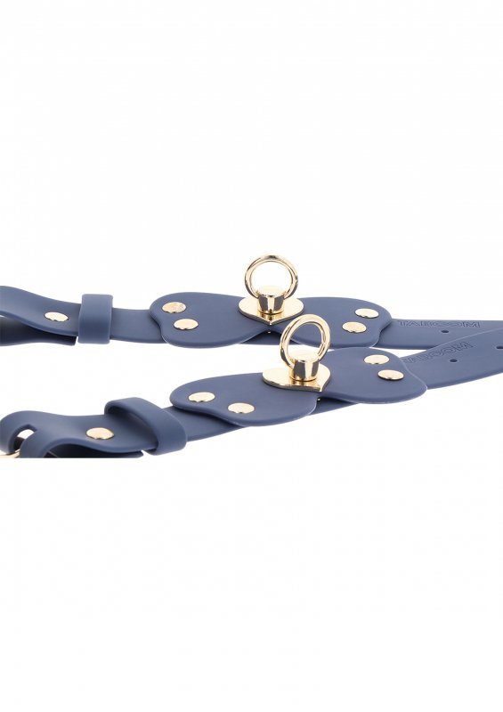 Taboom kajdanki na nadgarstki Silicone Wrist Cuff Set - kajdanki (czarny)