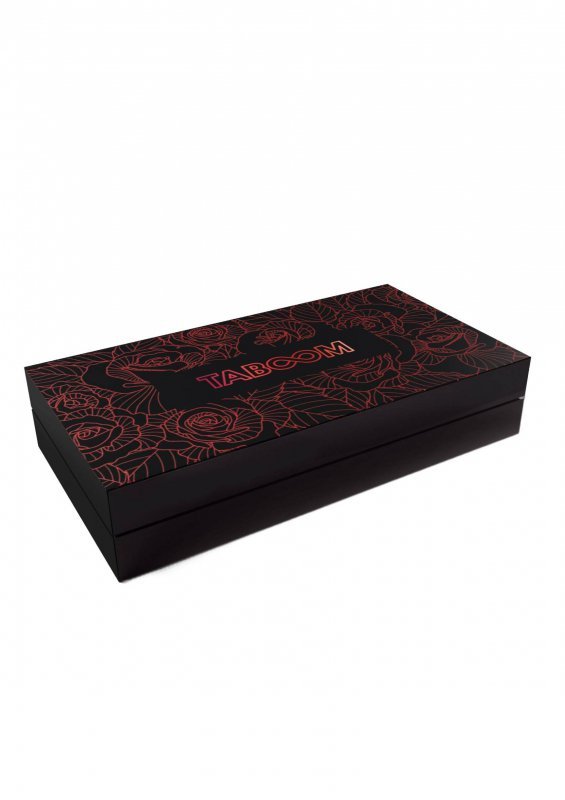 Taboom Wild Roses Ball Gag - knebel (czarny)