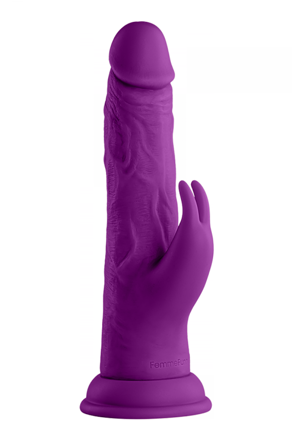 FEMMEFUNN WIRELESS TURBO RABBIT PURPLE- wibrujące dildo króliczek z pilotem (fioletowe)