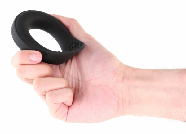 NS Novelties Slider Black - pierścień na penisa (czarny)