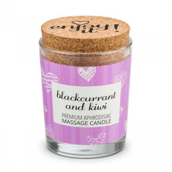 MAGNETIFICO ENJOY IT! Blackcurrant&amp;Kiwi - aromatyczna świeczka do masażu (czarna pożeczka i kiwi)