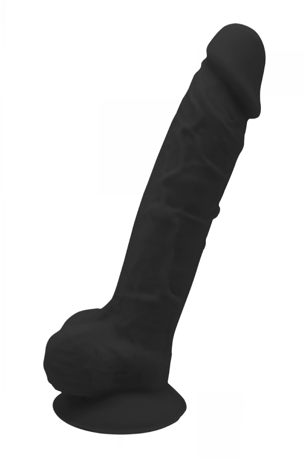 Dream Toys Real Love Dildo 7Inch Black - sztuczny penis z przyssawką (czarny)