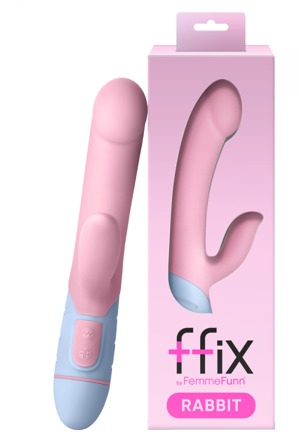 FEMMEFUNN FFIX RABBIT PINK - wibrator króliczek (różowy-niebieski)