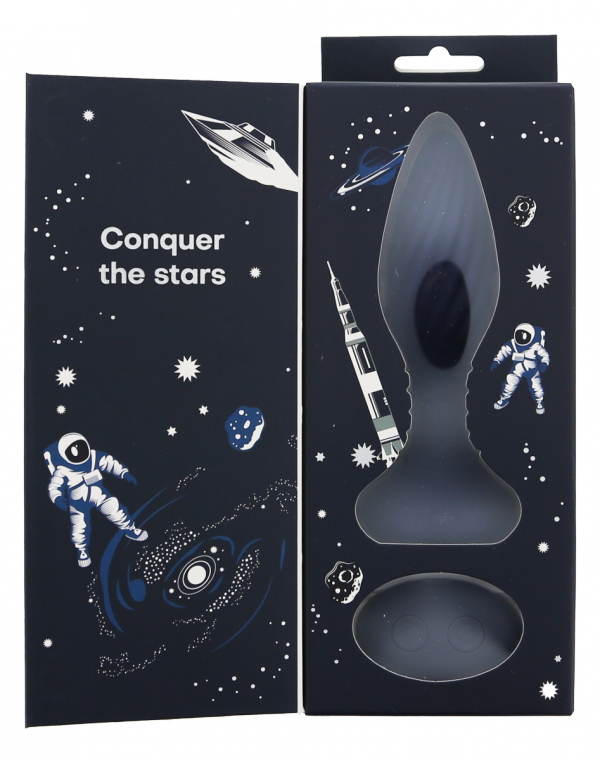 Dream Toys StarTroopers Triton Vibrating Anal Plug - korek analny z wibracjami (granatowy)