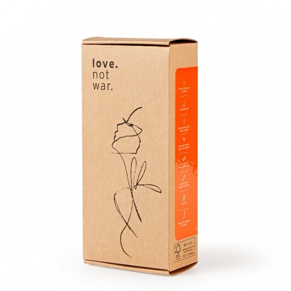 LOVE NOT WAR - GRÁ ORANGE - wibrator eco-friendly (pomarańczowy)