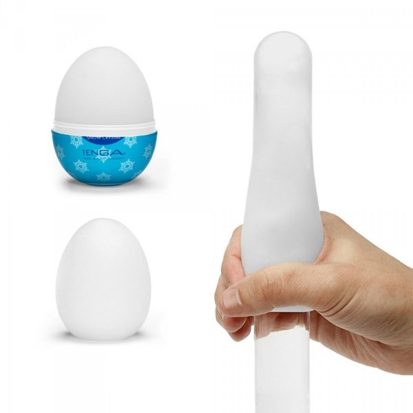 Tenga Egg Snow Crystal - masturbator jajko (niebieski)
