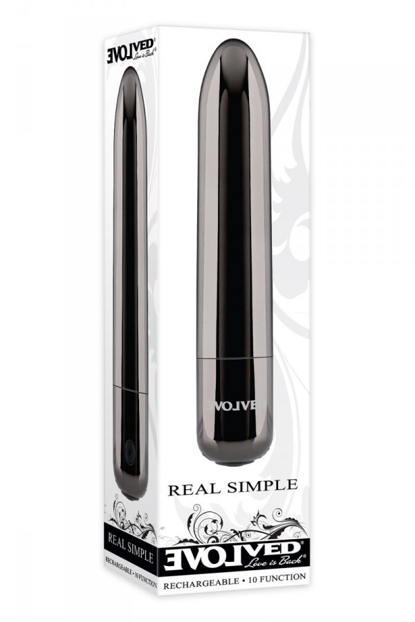 EVOLVED REAL SIMPLE - mini wibrator (srebrny)