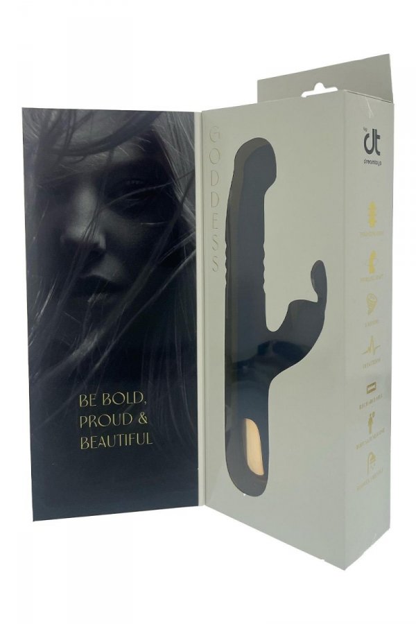 Dream Toys Goddess Collection Phaedra Up And Down Duo Vibrator - wibrator króliczek (niebieski)