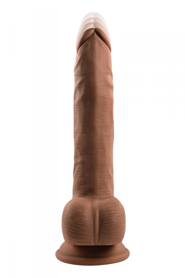 EVOLVED THRUST IN ME 9.25 INCH DARK - dildo z przyssawką (cielisty)