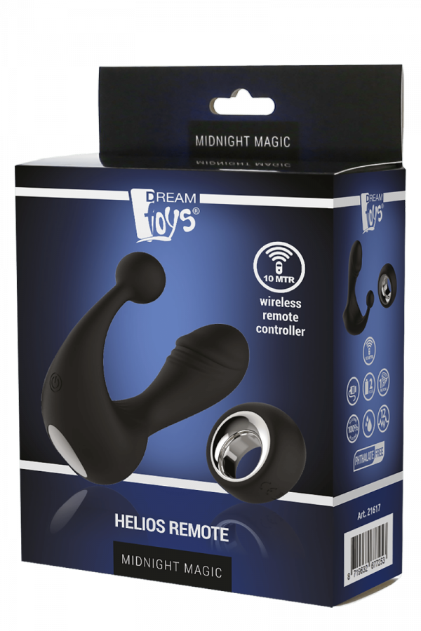 Dream Toys Midnight Magic Helios Remote - wielofunkcyjny masażer z pilotem