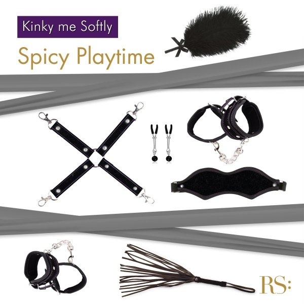 Rianne S Kinky Me Softly - zestaw BDSM (czarny)