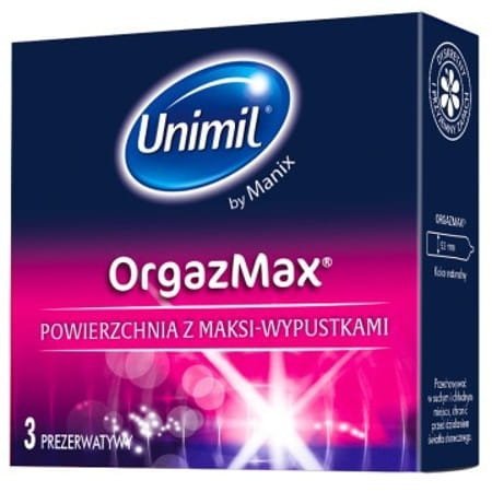 Unimil OrgazMax - Prezerwatywy z wypustkami  (1op./3szt.)