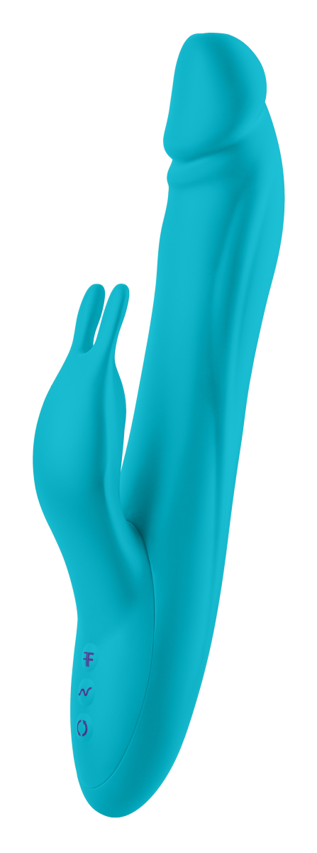FemmeFun Booster Rabbit XL Turquoise - wibrator króliczek (niebieski)
