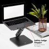 MACLEAN PODSTAWKA BIURKOWA NA MONITOR LUB LAPTOP, SPRĘŻYNA GAZOWA, DO PRACY STOJĄCO SIEDZĄCEJ, CZARNA MC-493