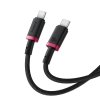 Kabel Baseus Dura Typ C-Typ C 100W 1m (czerwono-czarny)
