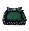 GO GIFT Korona Legowisko dla psa i kota XXL - zielony - 110x90x18 cm