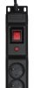Listwa przeciwprzepięciowa Activejet COMBO/12gn/3m/cz (12 x UTE; 10 A (2500 W); 3m; kolor czarny)