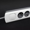 QOLTEC LISTWA ZASILAJĄCA ANTYPRZEPIĘCIOWA | 6 GNIAZD | 2 X USB | 1.8M | BIAŁO-SZARA