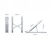 UNITEK PODSTAWKA POD LAPTOP SKŁADANA, ALUMINIUM