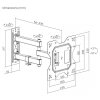 MACLEAN UCHWYT DO TV LUB MONITORA, UNIWERSALNY, MAX VESA 200X200, 23-43, 30KG, CZARNY MC-700N
