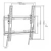 MACLEAN UCHWYT DO TV MAX VESA 400X400, 32-70, 45KG, REG. ODCHYLENIA +0°~-10°, MC-412