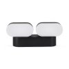 Kinkiet ścienny V-TAC VT-814 obrotowy 12W LED IP65 3000K 1100lm (SKU 8293) Czarny