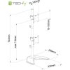 Techly ICA-LCD 2520V uchwyt / stojak do monitorów 68,6 cm (27) Biurko Czarny