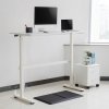 Biurko ręczna regulacja wys  Ergo Office, max 40 kg, max wys 117cm,  z blatem do pracy stojąco siedzącej, ER-401 W