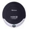 Discman z funkcją automatycznego wznawiania i anti-shock czarno-srebrny