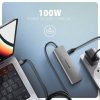 Axagon HMC-5H USB-C 3.2 Gen 1 hub 3x USB-A 4K HDMI PD 100W - Silber Przewodowa USB 3.2 Gen 1 (3.1 Gen 1) Type-C Srebrny
