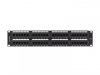 LANBERG PATCH PANEL 48 PORT 2U KAT.6 CZARNY PPU6-2048-B