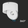 Oprawa natynkowa LED V-TAC VT-2825 20W CRI90 CCT 3000K-4000K-6400K 1408lm (SKU 23155) Biały