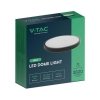 Plafon V-TAC VT-8630B natynkowy 36W LED IP44 42cm 4000K 3820lm (SKU 76401) Czarny