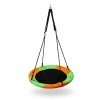 Huśtawka bocianie gniazdo NILS CAMP NB5003 Pomarańczowo-zielone 90 cm